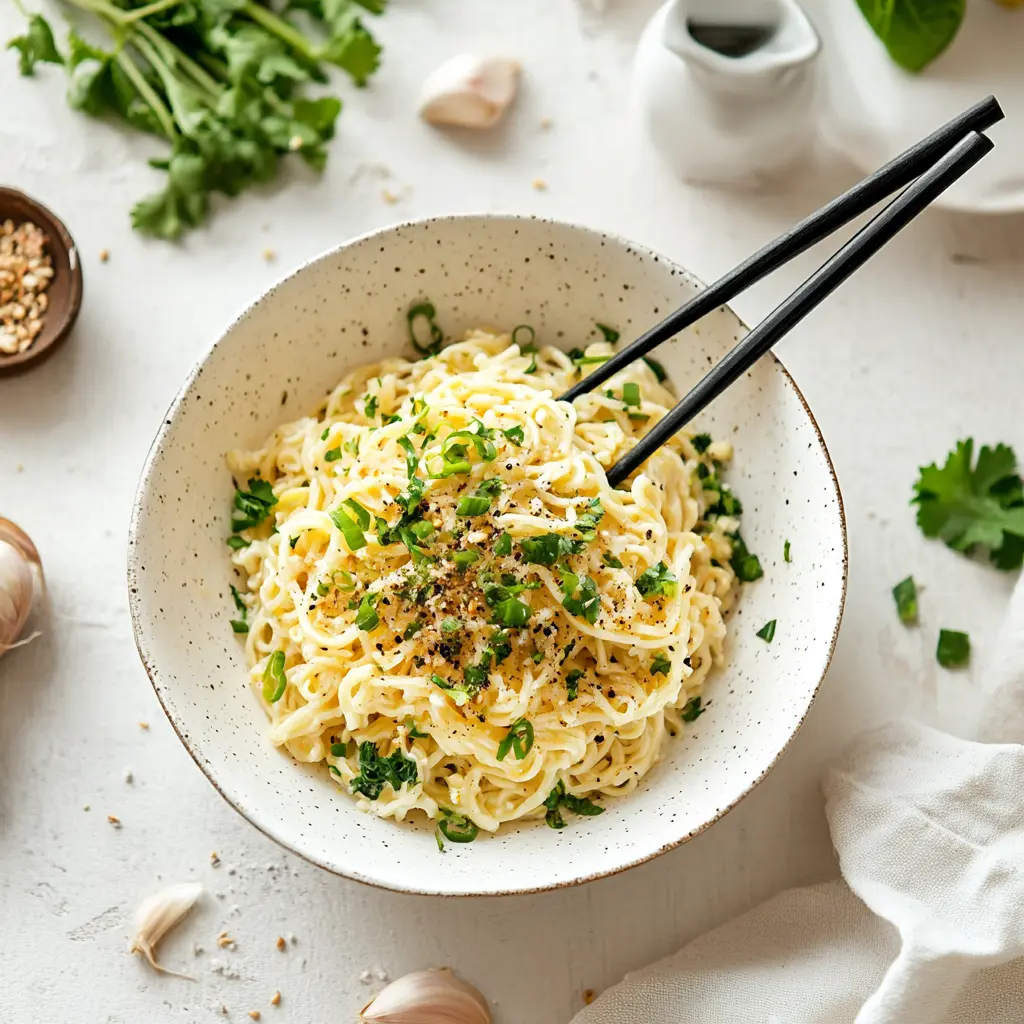Cafeteria noodles recipe card