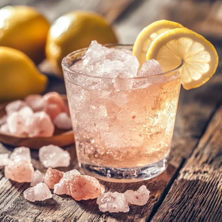 Why Women Love This Pink Salt weight loss recipe drink with lemon