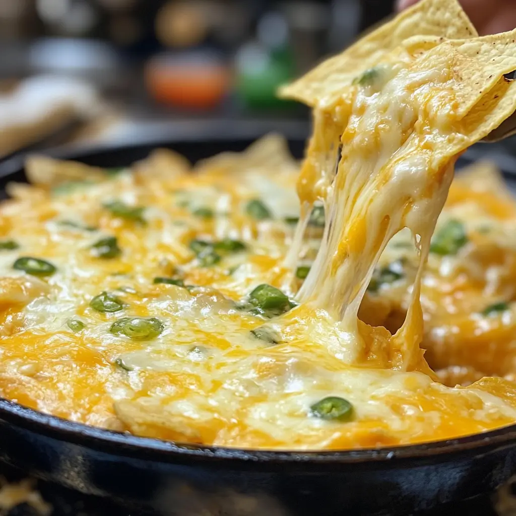 Melting cheeses like cheddar and Monterey Jack on nachos