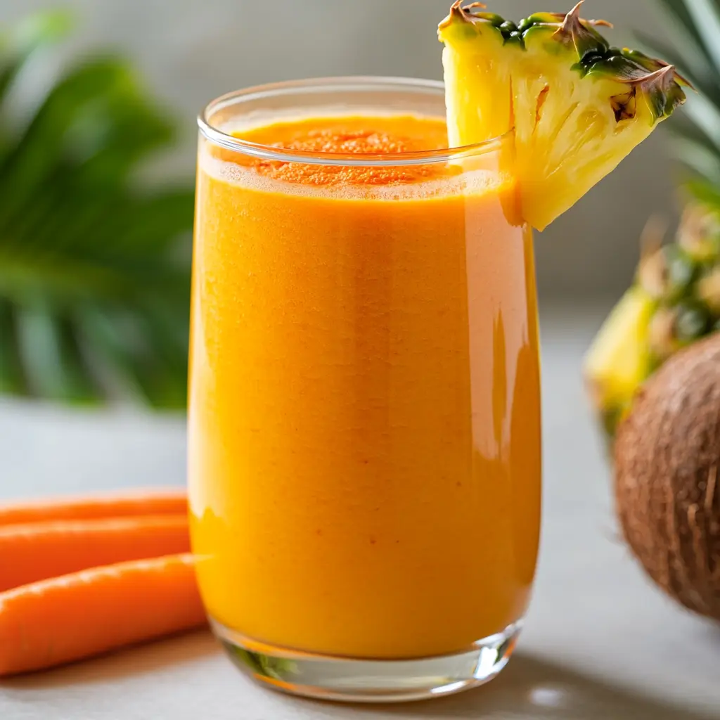 Tropical Carrot Detox Smoothie Recipe – Refresh Your Body with This Healthy Detox Drink