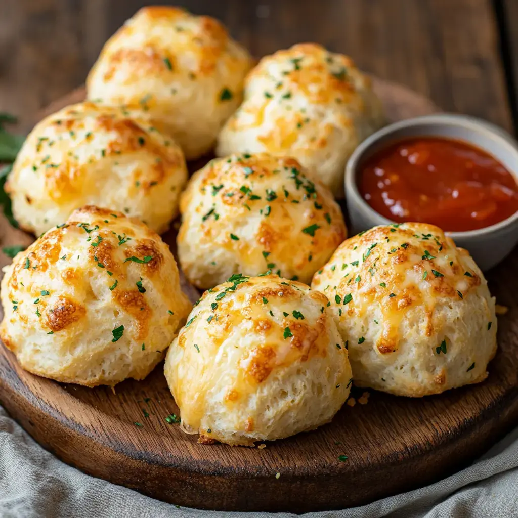 Pillsbury Biscuit Garlic Butter Cheese Bombs Ready to Serve