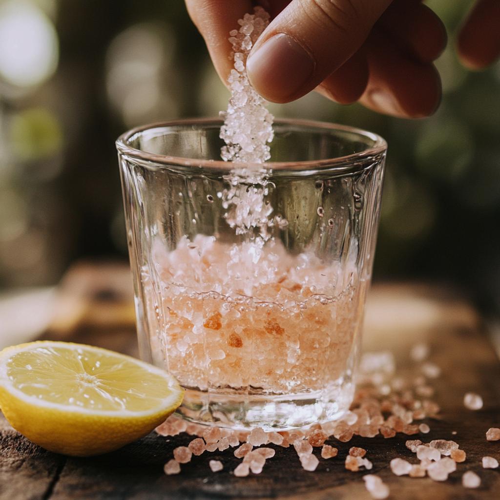 Mixing Pink Salt with Water