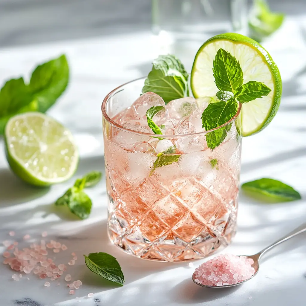 Serving the 4-ingredient pink salt trick for hydration and flavor