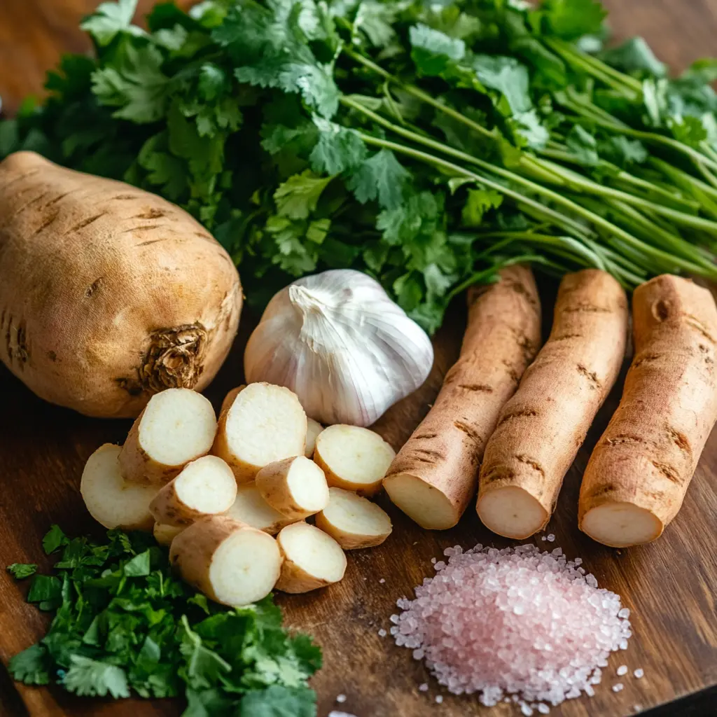 Ingredients for Brazilian Mounjaro Recipe with Pink Salt