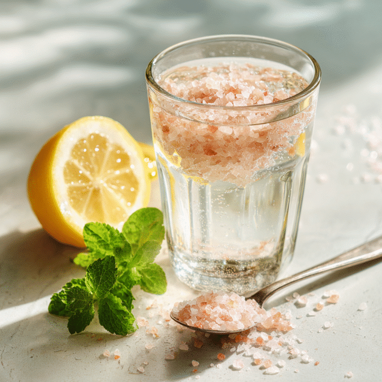 Pink Salt Weight Loss Himalayan Water with Lemon and Mint
