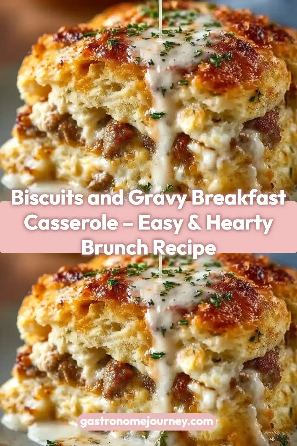 Biscuits and Gravy Breakfast Casserole – Easy & Hearty Brunch Recipe