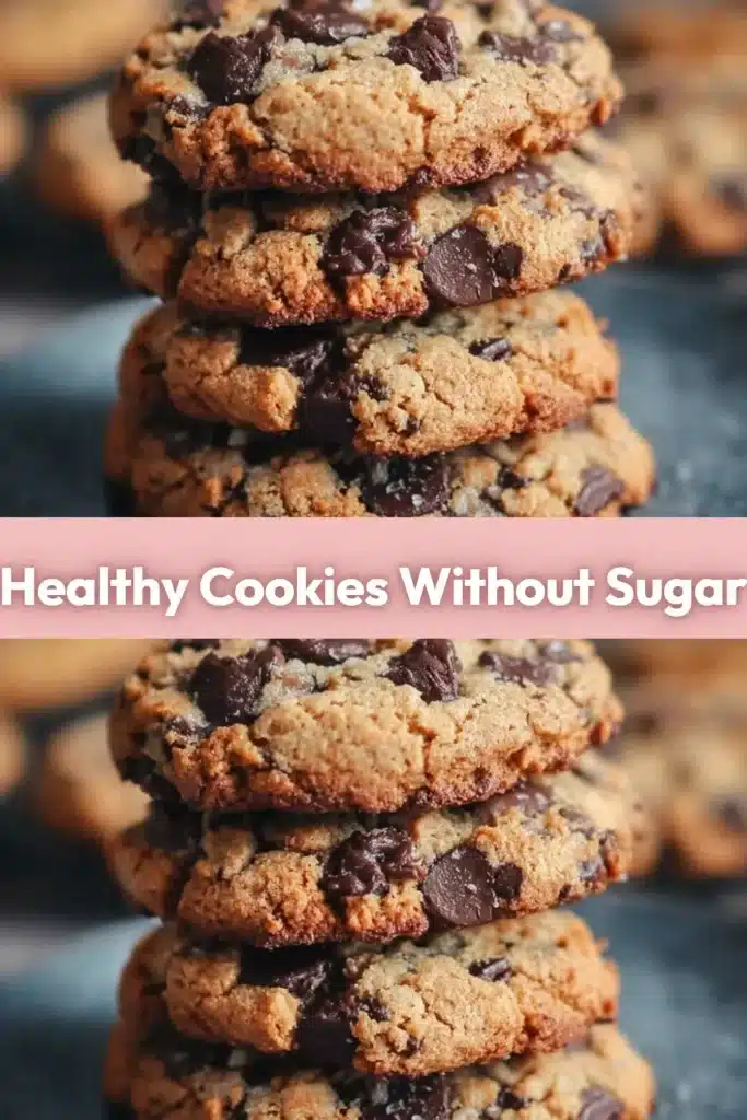 Plate of healthy cookies without sugar, perfect for a guilt-free treat.