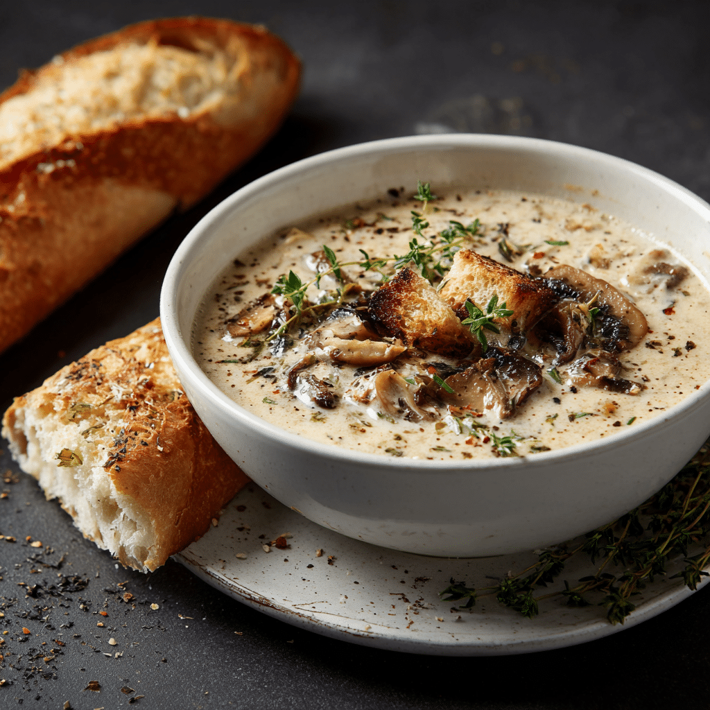Rotisserie Chicken Mushroom Soup