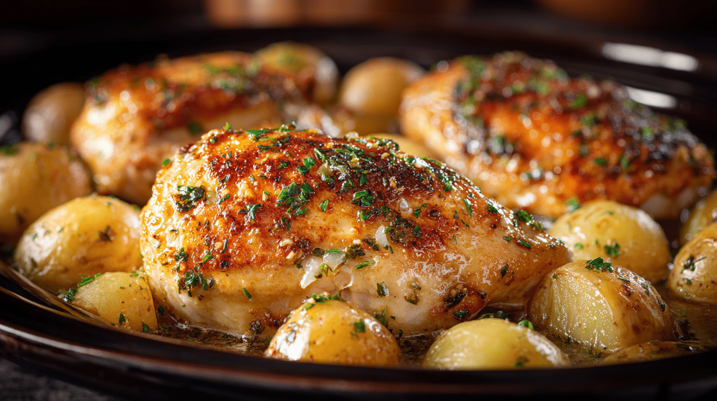 Irresistible Garlic Parmesan Crockpot Chicken in 6 Hours