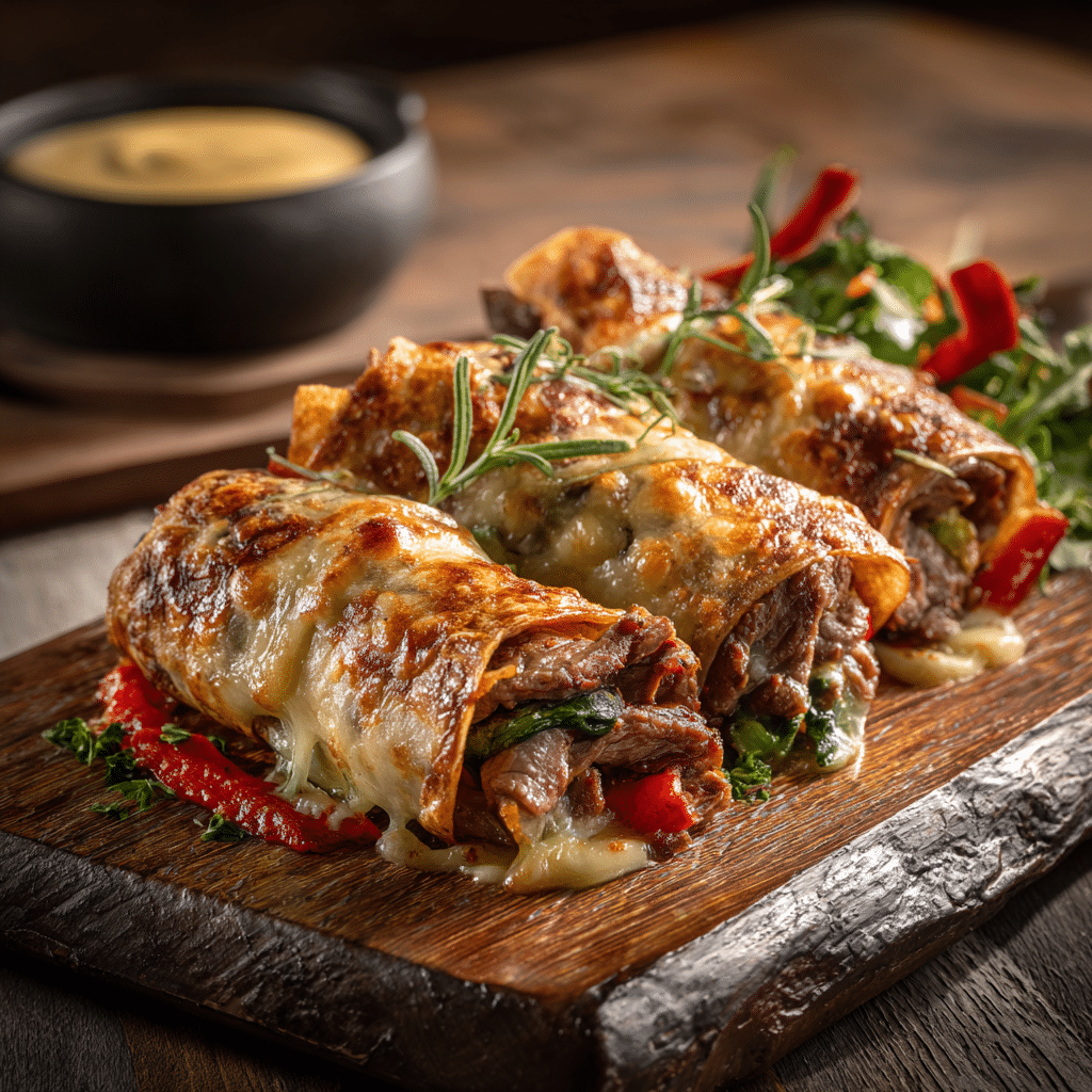 Keto Philly Cheesesteak Rolls